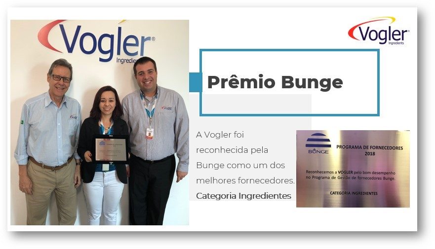 Vogler ganha prêmio de melhor fornecedor!