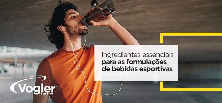 Ingredientes para bebidas esportivas e seus benefícios